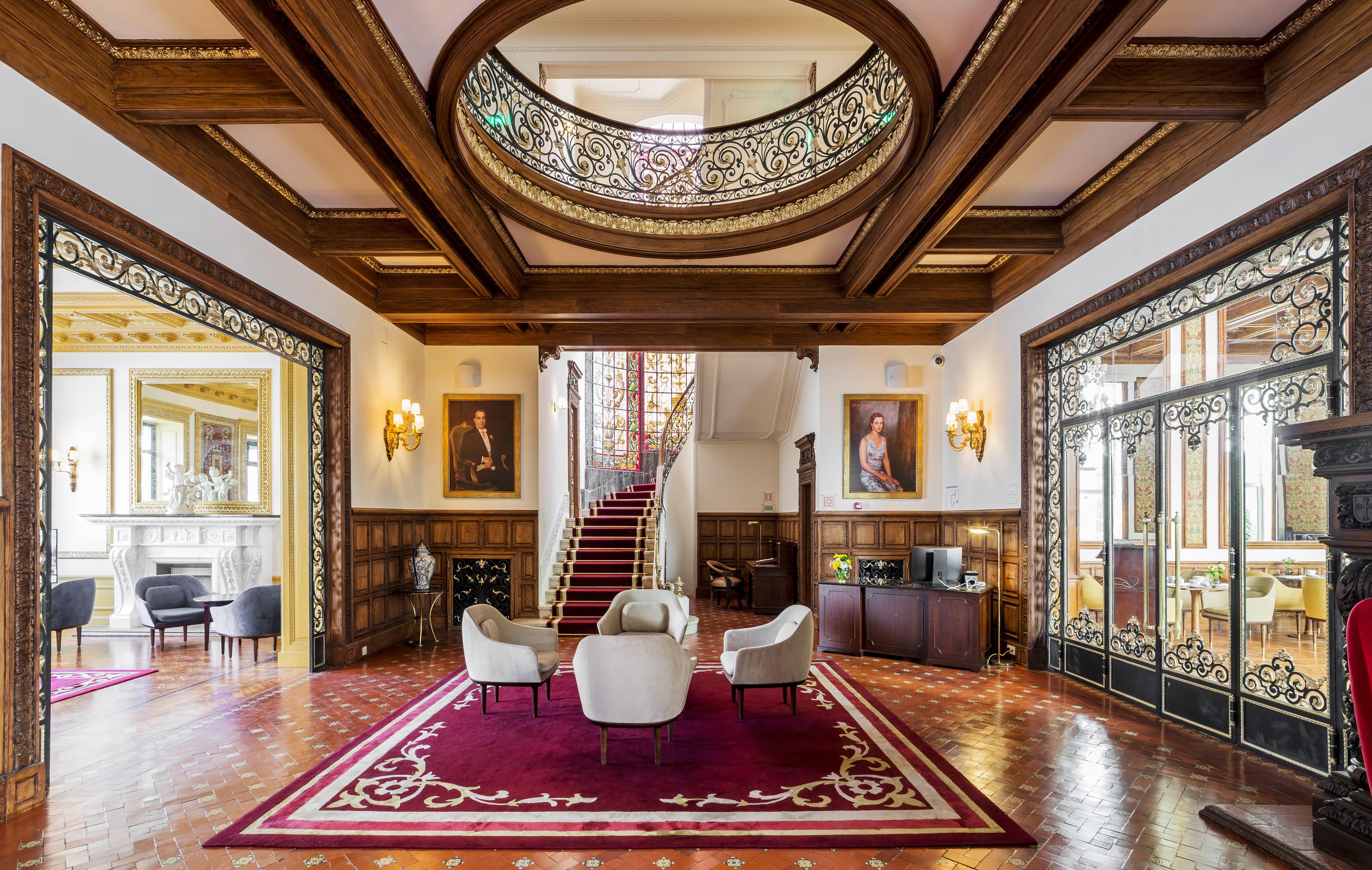 Hospes Infante Sagres Porto - Small Luxury Hotels Of The World Zewnętrze zdjęcie The lobby of the hotel