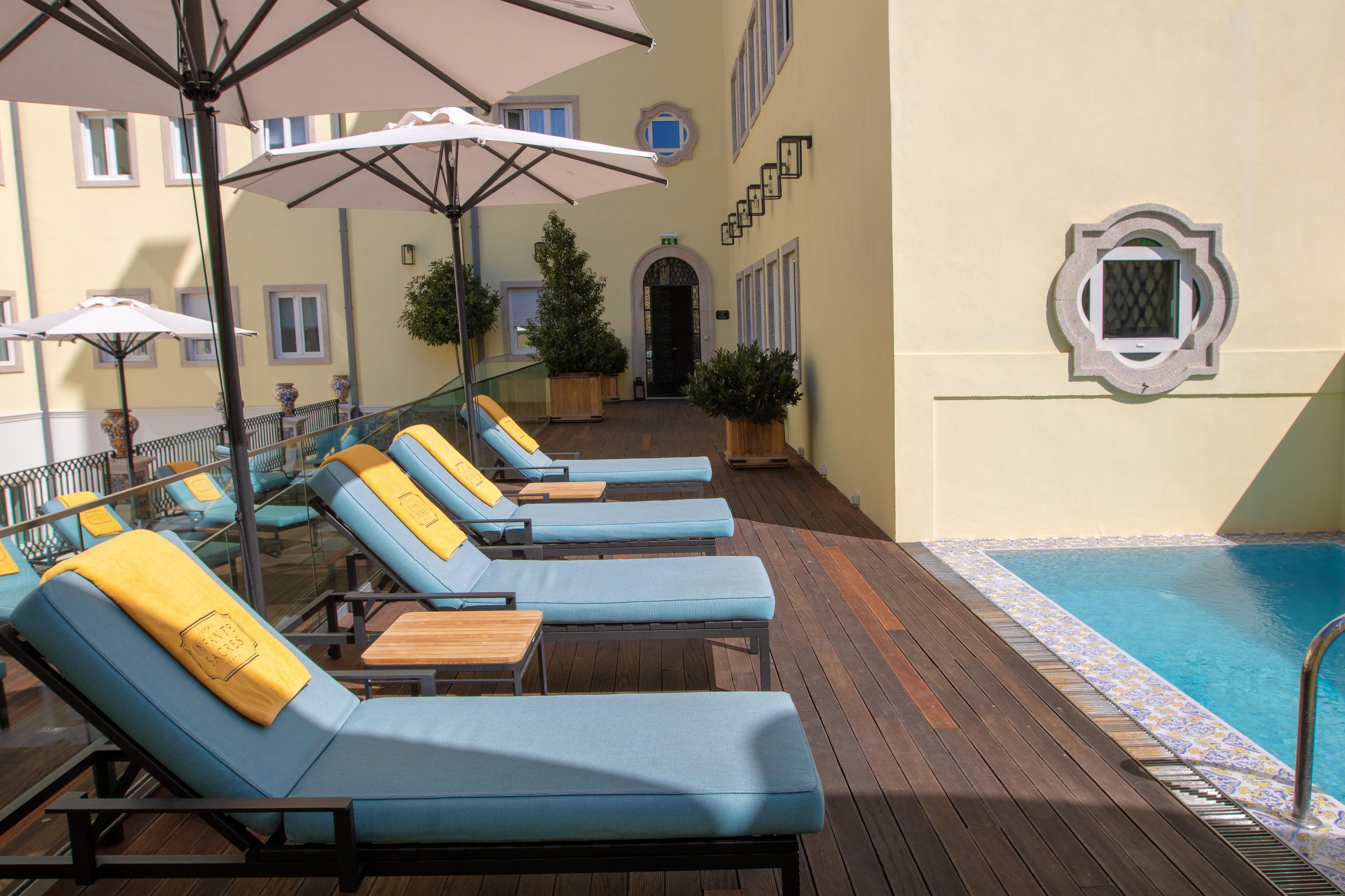 Hospes Infante Sagres Porto - Small Luxury Hotels Of The World Zewnętrze zdjęcie The pool at the hotel